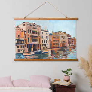 Painting of Canal Grande, Venice, Italy Hanging Tapestry