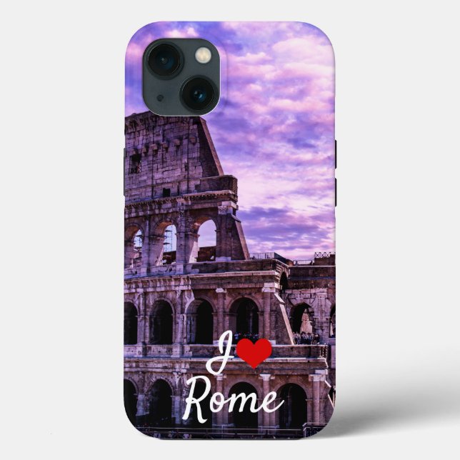 Painting of Colosseum in Rome at sunset Case-Mate iPhone Case (Back)