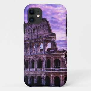 Painting of Colosseum in Rome at sunset iPhone 11 Case