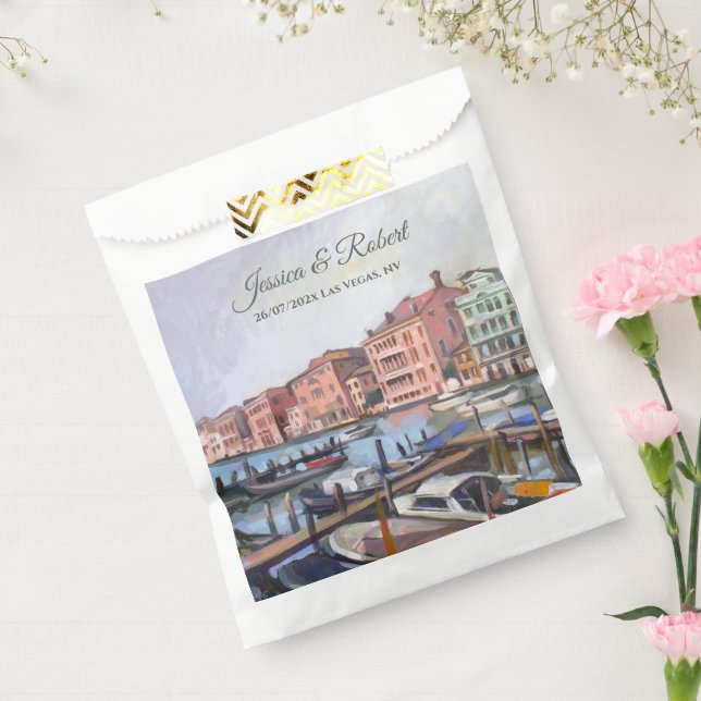 Painting of Grand Canal, Venice, Italy Favour Bags (Sealed)