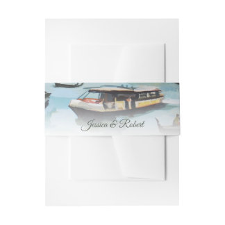 Painting of Grand Canal, Venice, Italy Invitation Belly Band