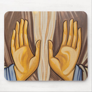 Painting Of Hands In A Church Mouse Mat