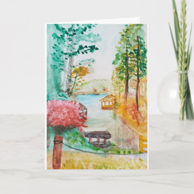 Painting of Lake Spivey Card (Front)