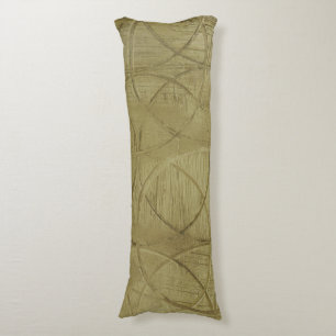 Painting of Linked Circles by Jennifer Goldberger Body Cushion