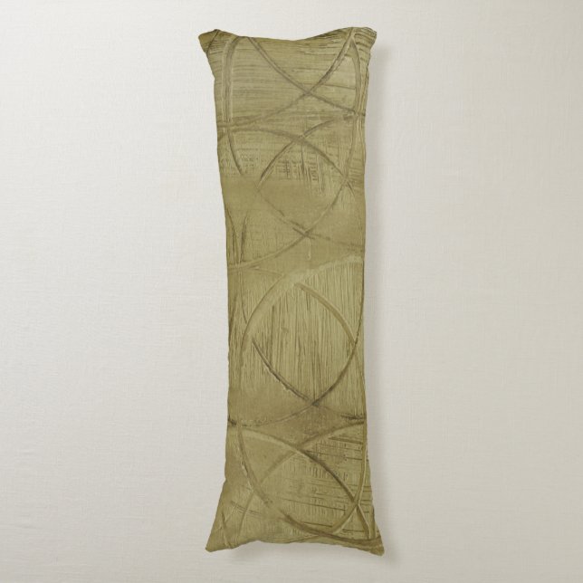 Painting of Linked Circles by Jennifer Goldberger Body Cushion (Front Vertical)