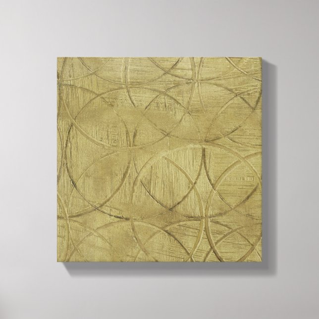 Painting of Linked Circles by Jennifer Goldberger Canvas Print (Front)