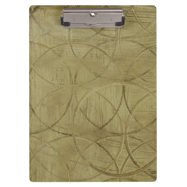 Painting of Linked Circles by Jennifer Goldberger Clipboard (Front)