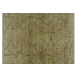 Painting of Linked Circles by Jennifer Goldberger Cutting Board