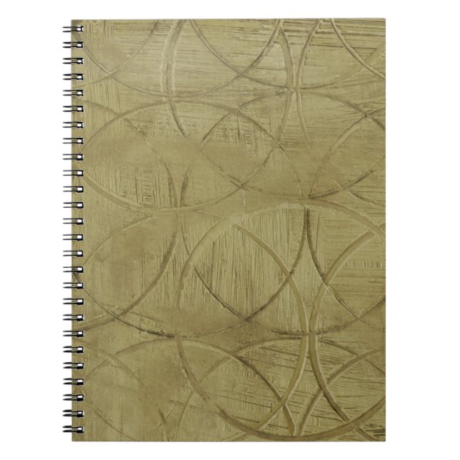 Painting of Linked Circles by Jennifer Goldberger Notebook (Front)