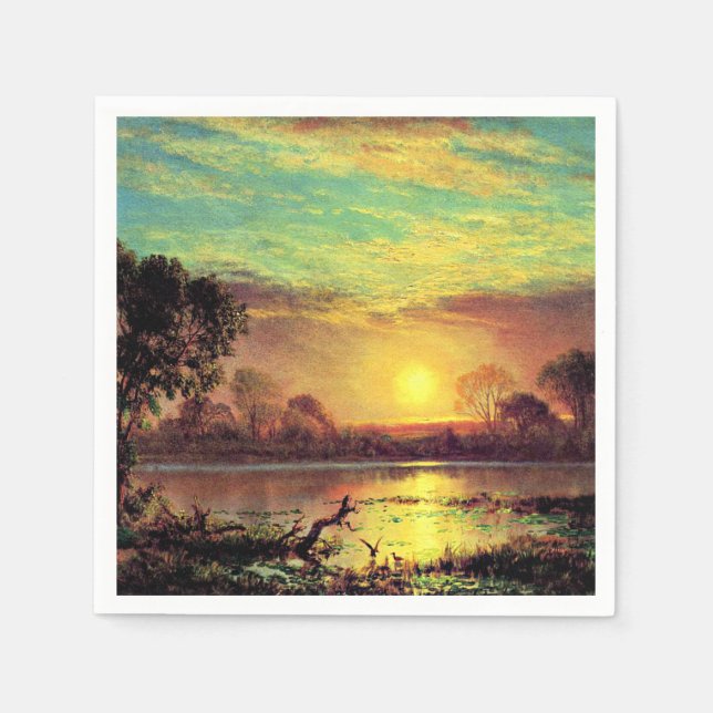 Painting of Owens Lake, California, Napkin (Front)