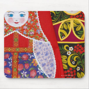 Painting of Russian Matryoshka doll Mouse Mat
