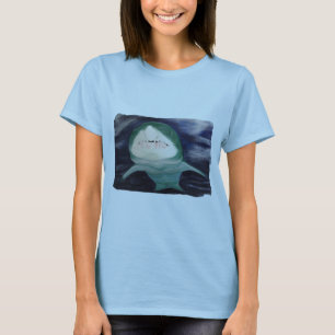 Painting of Swimming Shark Tshirts
