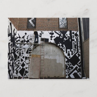 Painting of The Mural at Capricorn,Macon Georgia Postcard