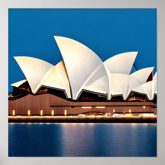 Painting of the Sydney Opera House Poster (Front)
