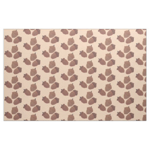 Painting of Three Different Acorns Tiled Fabric