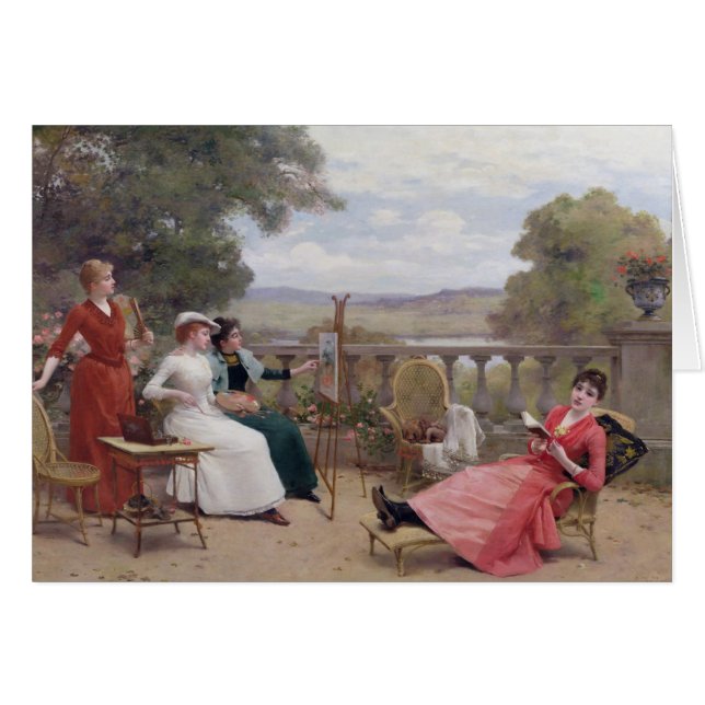 Painting on the Terrace (Front Horizontal)