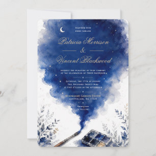 Painting Our Sky Wedding Invitation