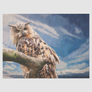 Painting Owl Tissue Paper