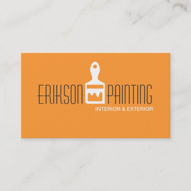Painting Painter Construction Business Card (Front)