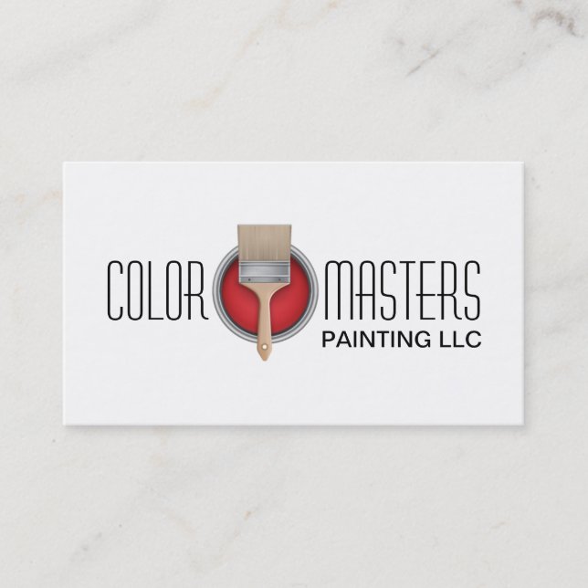 Painting Painter Construction Business Card (Front)