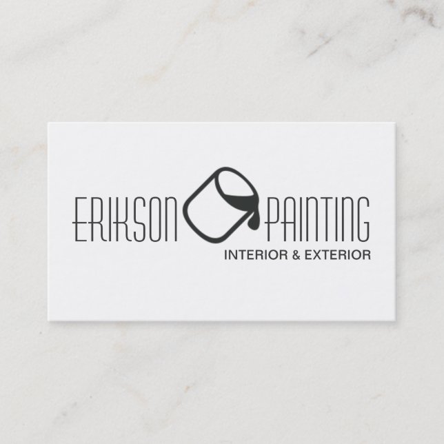 Painting Painter Construction Business Card (Front)