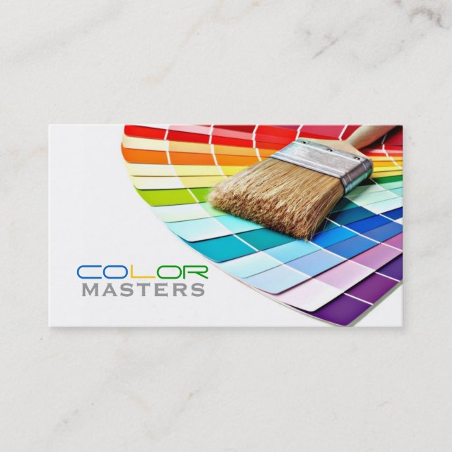 Painting, Painter, Construction, Design Business Card (Front)