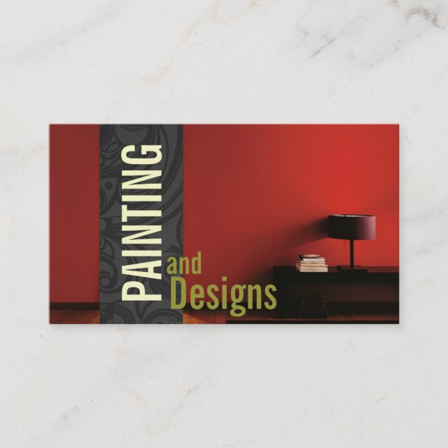 Painting, Painter Construction, Design Business Card (Front)