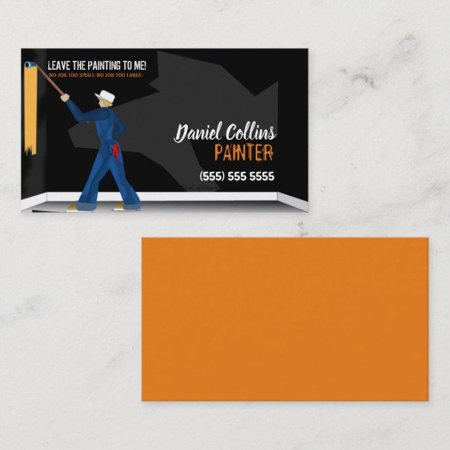 Painting Painter Painting Roller Business Card (Front/Back)