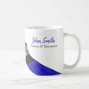 Painting Painter Service Company Brush Blue Coffee Mug