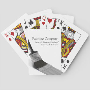 Painting Painter Service Company Brush Grey Playing Cards