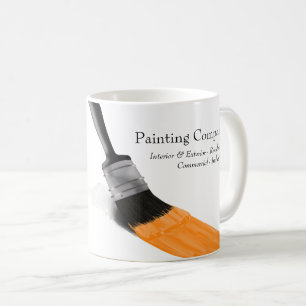 Painting Painter Service Company Brush Orange Coffee Mug