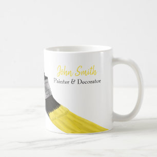 Painting Painter Service Company Brush Yellow Coffee Mug