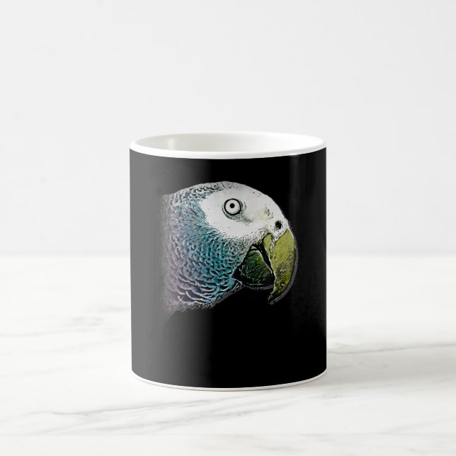 Painting | Parrot Head Painting Coffee Mug (Center)