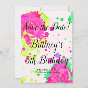 Painting Party Invitation, Art Party,  Save The Date