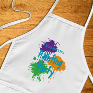 Painting Party Kids Birthday Apron