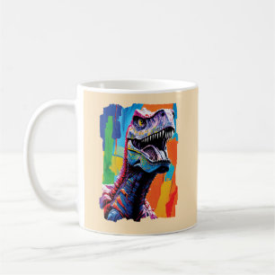 Painting Portrait Of A Tyrannosaurus Rex T-Rex Coffee Mug