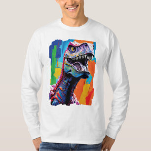 Painting Portrait Of A Tyrannosaurus Rex T-Rex T-Shirt