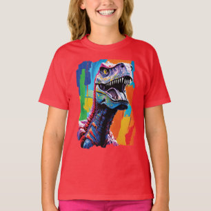 Painting Portrait Of A Tyrannosaurus Rex   T-Rex T-Shirt