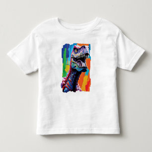 Painting Portrait Of A Tyrannosaurus Rex T-Rex Toddler T-Shirt