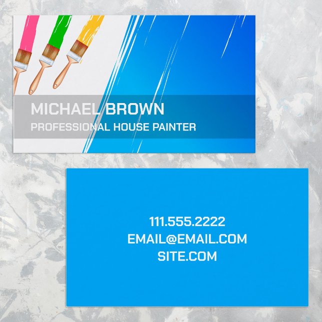Painting Professional Painter Business Card (Painter Business Cards)