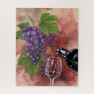 Painting Puzzle In Wine There Is Truth - Cheers