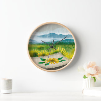 Painting rainy season clock