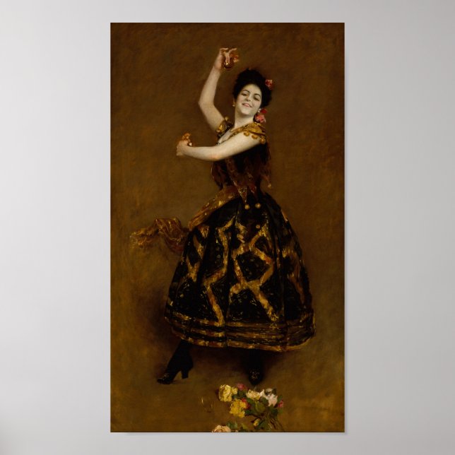 Painting Reprint of Carmencita, a Spanish Dancer, Poster (Front)