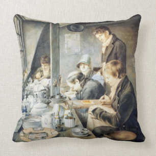 Painting Room of Mr. Baxter, No. 1 Goldsmith Stree Cushion