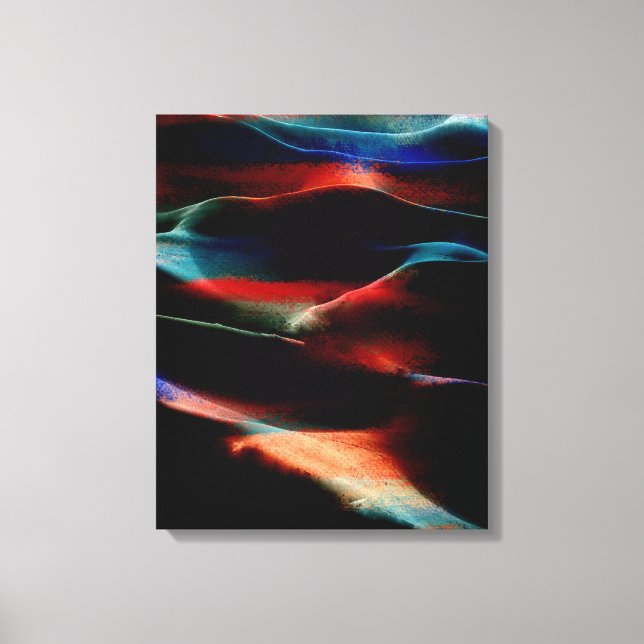 Painting sand dunes acrylic canvas print (Front)