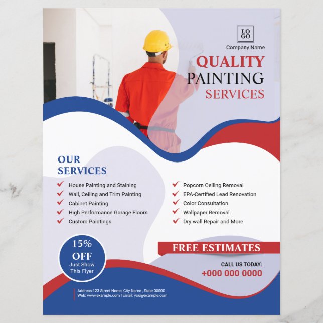 Painting Service Company Promotional Flyer (Front)