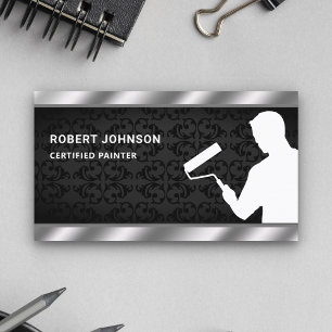 Painting Service Paint Roller Professional Painter Business Card