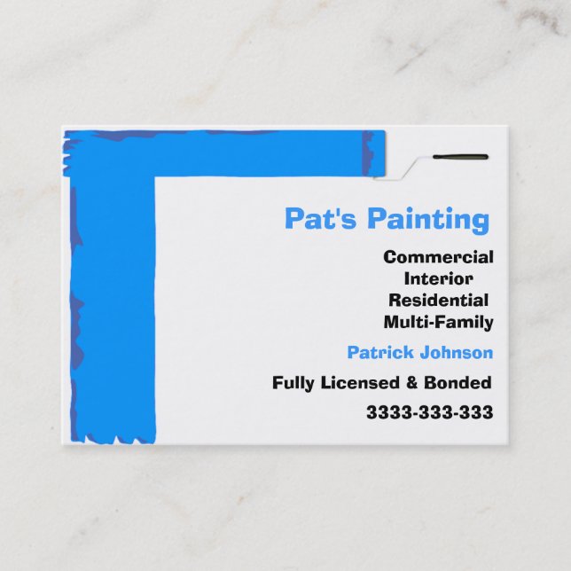 Painting Services Business Cards (Front)