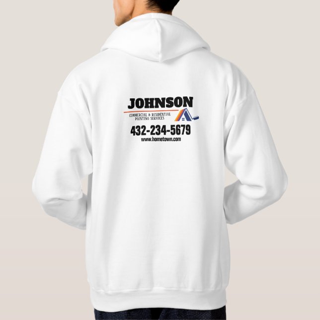 Painting Services Commercial and Residential Hoodie (Back)