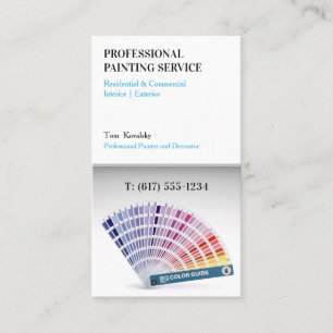 Painting Services Decorator Business Card